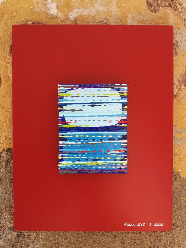 Coloured lines 31 2020 22x17 Acryl-Lack LW, SOLD